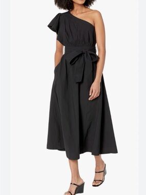 Madewell Brook One Shoulder Midi Dress - size 0